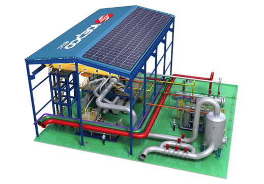 Image of commercial CO2 compression liquefaction facility 2